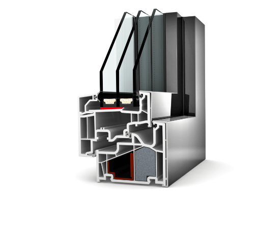 Szyby sklejone z ramą okienną na całym obwodzie - Okna Internorm