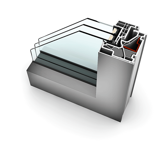 KF 500 - okno PCV-aluminiowe dźwiękoszczelne
